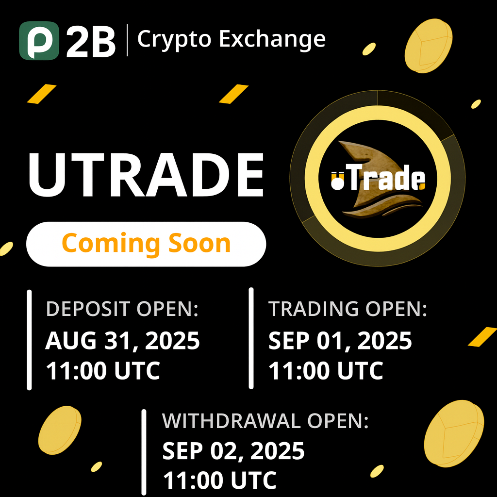 UTT is Coming Soon on P2B! 1 file 00000000f42861fb90af83f5626f1869 1
