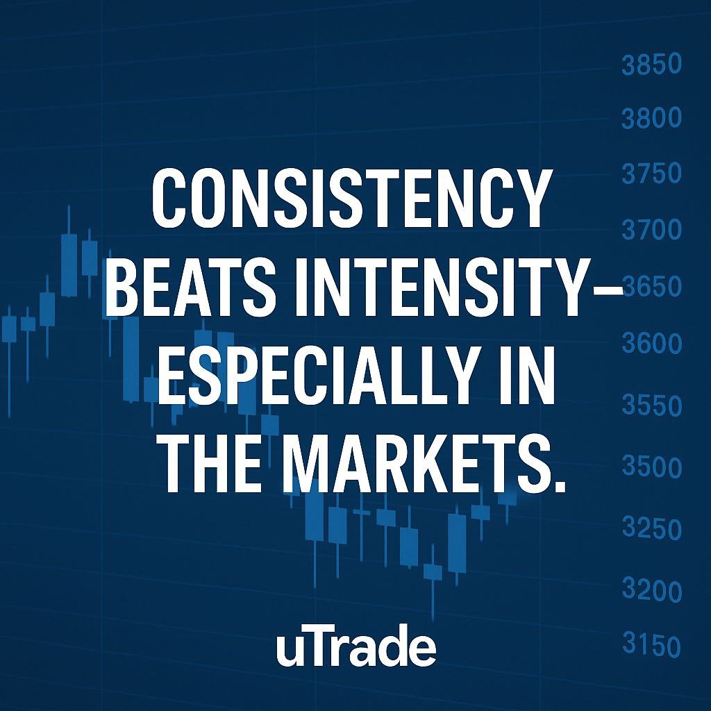 Consistency beats intensity β especially in the markets. 1 photo 5228741599478020059 y 1